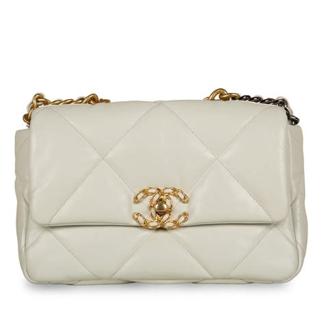 white chanel 19 flap|chanel 19 small flap wallet.